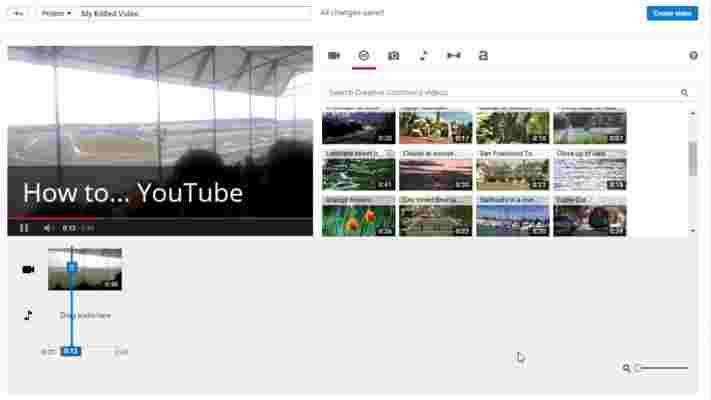 How to use the YouTube video editor