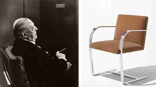 Ludwig Mies van der Rohe on furniture designed by architects