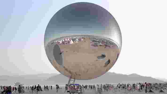 Bjarke Ingels Installed a Mirrored ORB at Burning Man This Year