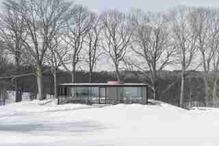 Visit The Philip Johnson Glass House Under Snow