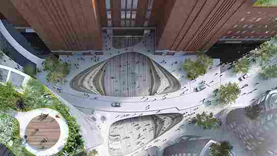 A first look at BIG’s design for Malaysia Square, a public space within London’s Battersea Power Station